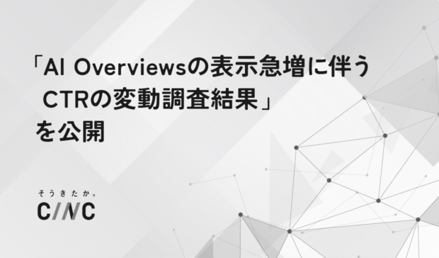 「AI Overviewsの表示急増に伴うCTRの変動調査結果」公開のお知らせ